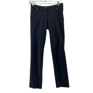 Eileen Fisher Black Ponte‎ Knit Pants Size 4